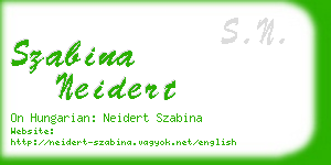 szabina neidert business card
